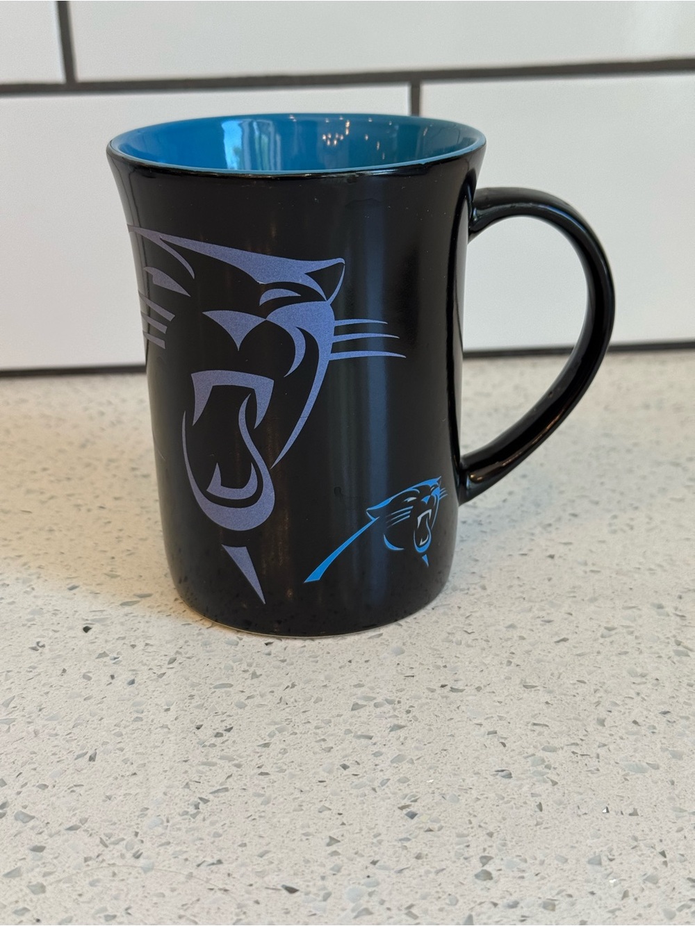 Carolina Panthers Black & Blue Ceramic Coffee Mug
